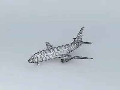Iran Air Boeing 737 200 Free 3D model