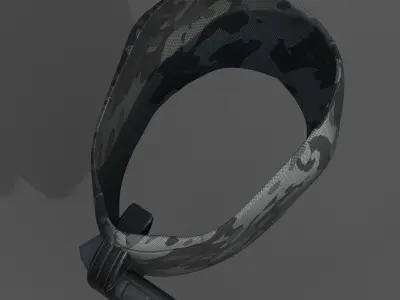 Gas mask helmet scifi fantasy armor hats military Low-poly 3D model