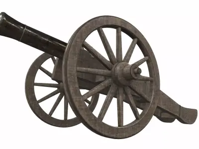 Cannon 2 old 3D model