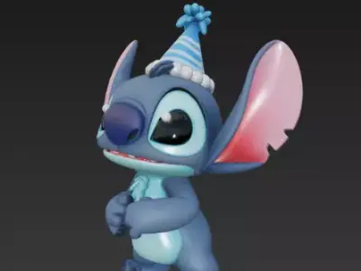Stitch - Birthday 3D print model