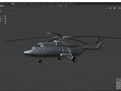 mil mi 6 hook 3D model