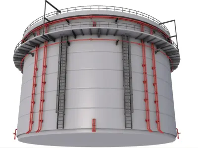 Industrial Silo 3D model