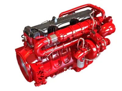 Cummins X12 Truck Engine 3D model