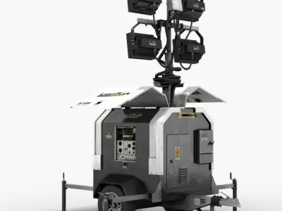 Light Tower Generator 3D model