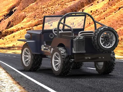 jeep 4x4 Free 3D model