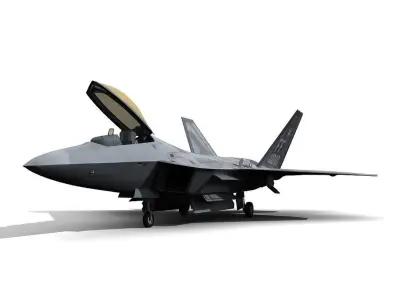 F 22 Raptor Low-poly 3D model