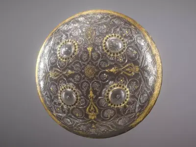 Parade Shield Low-poly 3D model