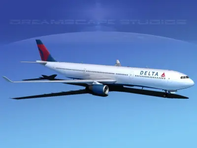Airbus A330-300 Delta 3D model