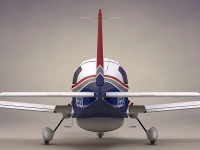 Civil Air Patrol Grumman Cheetah Low-poly 3D model