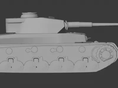 Tank PzKp 3D model