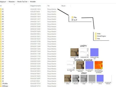 36 Mardin Old Houses Set Buildings 3D model Low-poly 3D model