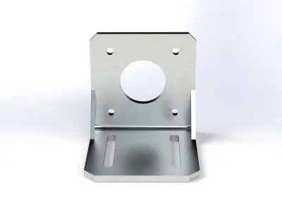 Stepper motor holder NEMA 17 3D model