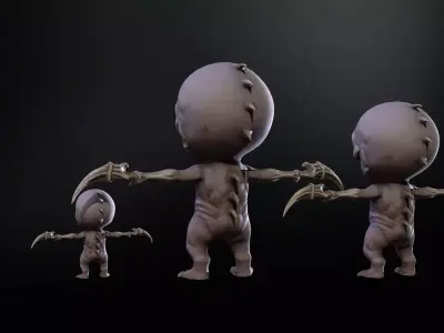 ChibiMonster3Pack2 Low-poly 3D model