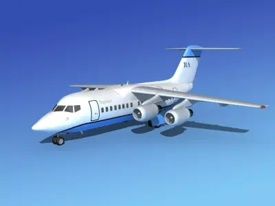 BAe 146-100 Rapidair 3D model