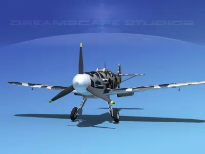 Messerschmitt BF-109 V19 3D model