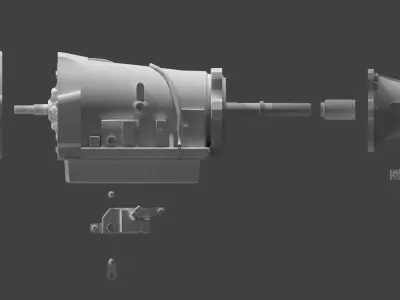 GM Bolt pattern generic Automatic Transmission 3D model