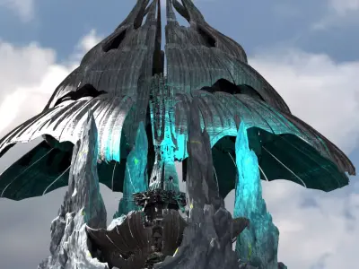 Antartica Solar flower 3D model