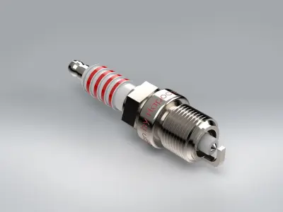  3D Model Spark plug 3D model