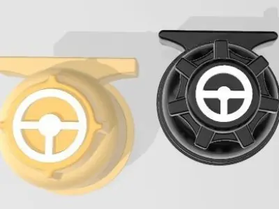 Power Steering reservoir 3D print model