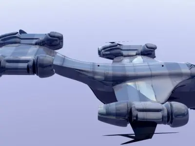 HN 245 Military Dropship 3D model