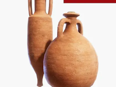 Roman Amphora Pack FREE Free low-poly 3D model