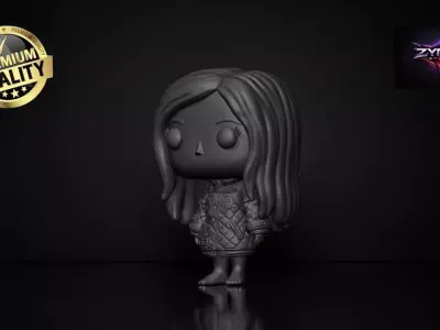Pragmata Girl Funko STL Diana Character Figure 3D Print Model 3D print model