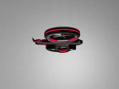 Twin bladed Drone Free low-poly 3D model