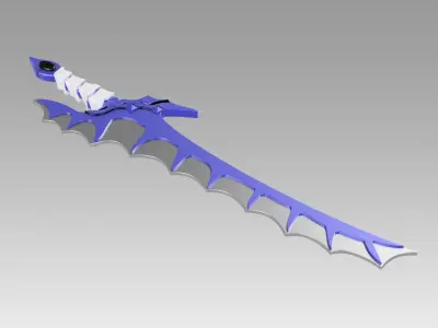 Fire Emblem Awakening Dragon Slayer Sword Cosplay Weapon Prop 3D model