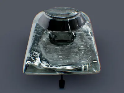 Sci-Fi Flying Vehicle 3D model