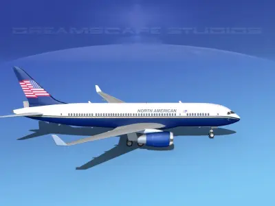 Boeing 787-8 North American Airlines 3D model