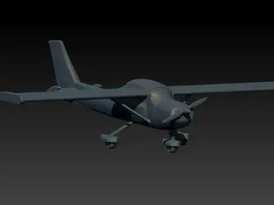 Cessna 150 M 3D Printable desktop Plane 3D print model