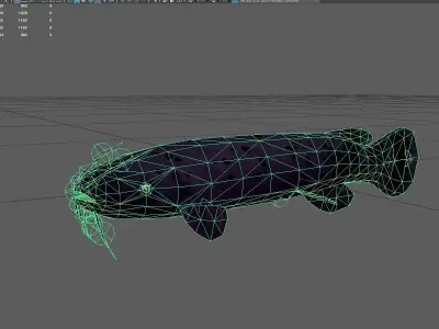 Electriccatfish Low-poly 3D model