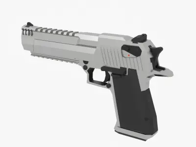 Desert eagle Low-poly Low-poly 3D model