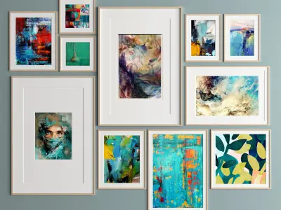 Art Frame 334 Low-poly 3D model