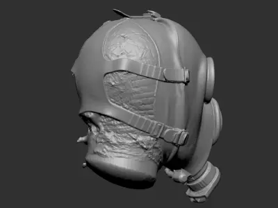 RAW SCAN Soviet GasMask Free 3D model