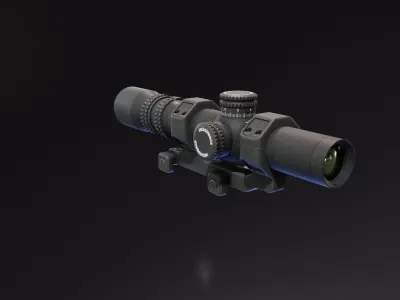  Nightforce NXS 25 10x24 Low-poly 3D model