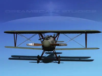  Albatross D III Fighter V04 3D model