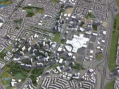 Mississauga Low-poly 3D model