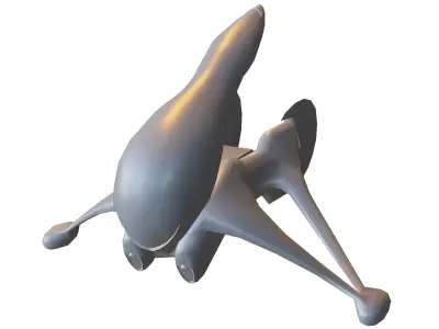 Futuristic Alien Spacecraft 3D model