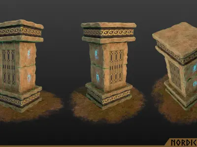 Nordic Pillars Asset Pack Low-poly 3D model