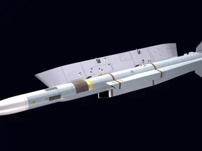 Ventral Pylon for Meteor Missile 3D model