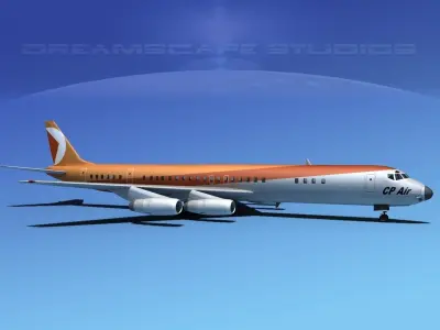 Douglas DC-8-63 Canadian Pacific 3D model