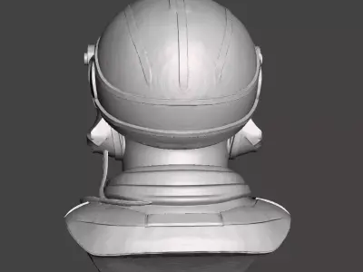 Modern Tactical Soldier Bust  Military Helmet Figure  3D print model