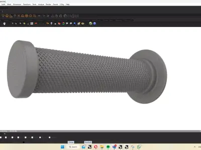 motorcycle hand grip throttle grip 3D model