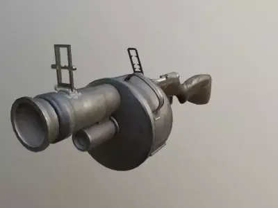Grenade Launcher Free low-poly 3D model