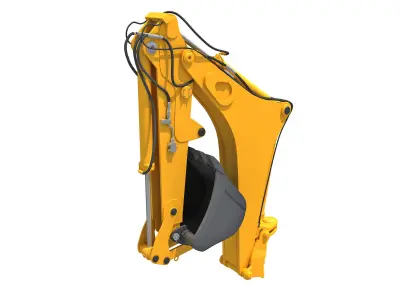 Backhoe Loader Attachment 3D model
