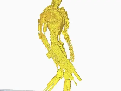Terminator T-800 Endoskeleton Pose 2 3D print model purchase
