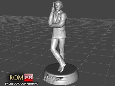 007 James Bond Daniel Craig - Printable Figure 3D print model