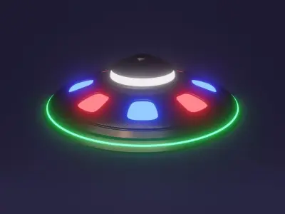 Spacial UFO - OVNI - Space Ship - Flying Saucer 3D model 2 3D model