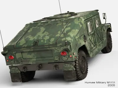 Humvee Military M1151 3D model